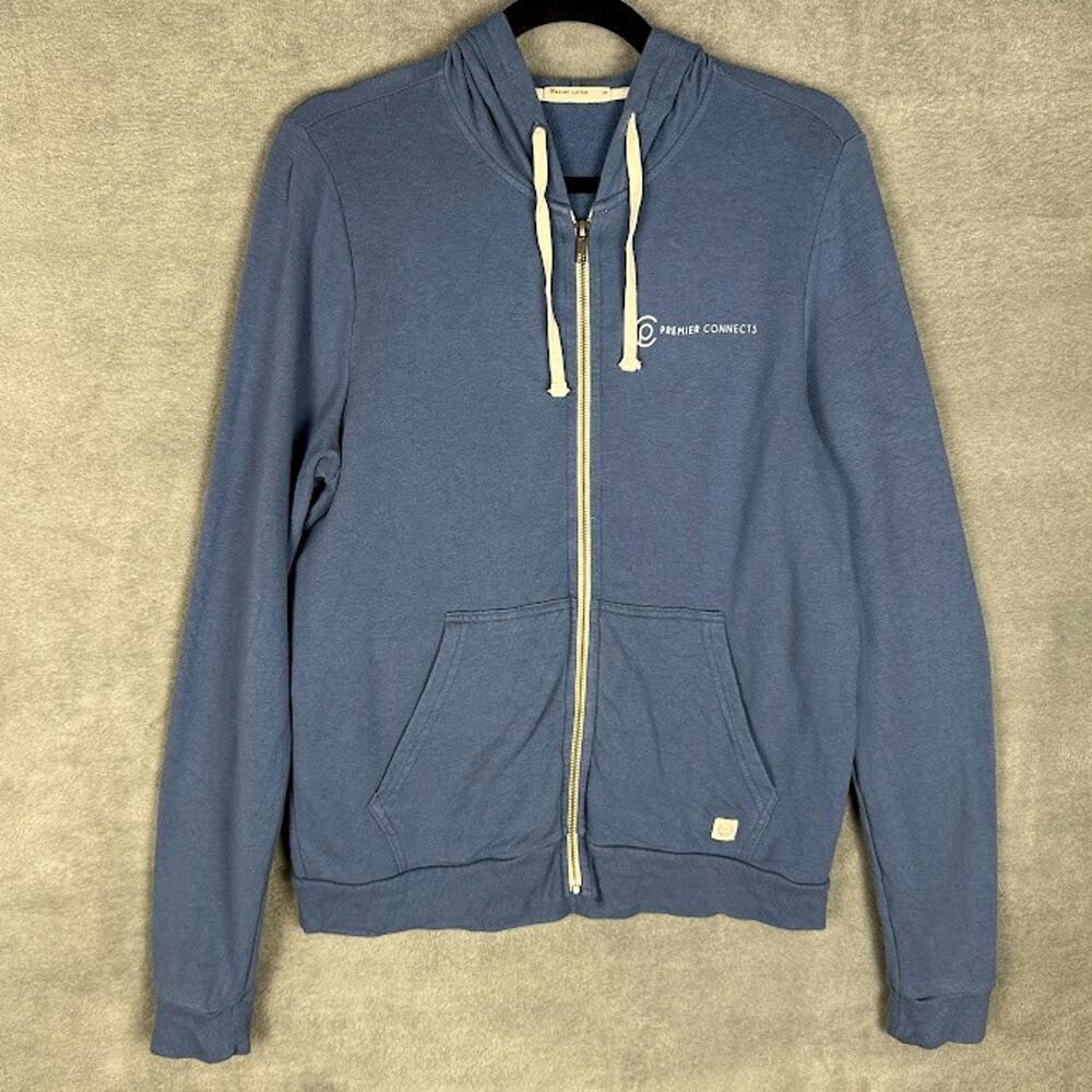 Marine Layer Sweatshirt Womens Medium Blue Afternoon Full Zip Hoodie Outdoor - Picture 1 of 14